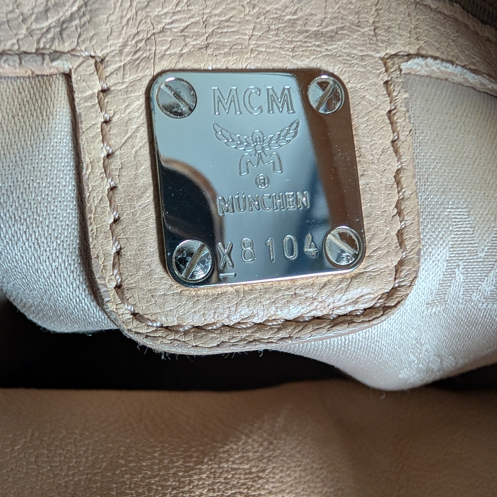 MCM Distressed Leather Shoulder Bag - Picture 2 of 16